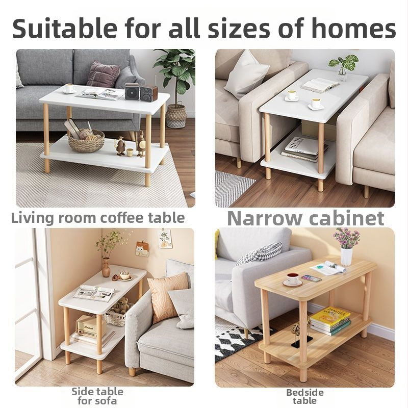 Малка мултифункционална маса за хол с мраморна горна повърхност, дървена рамка, с колелца, прост модерен дизайн, лесно сглобяване