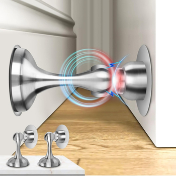 Περιοριστής πόρτας, μοντέλο 138, ανοξείδωτο ατσάλι, φινίρισμα βουρτσισμένο, τοποθέτηση σε τοίχο