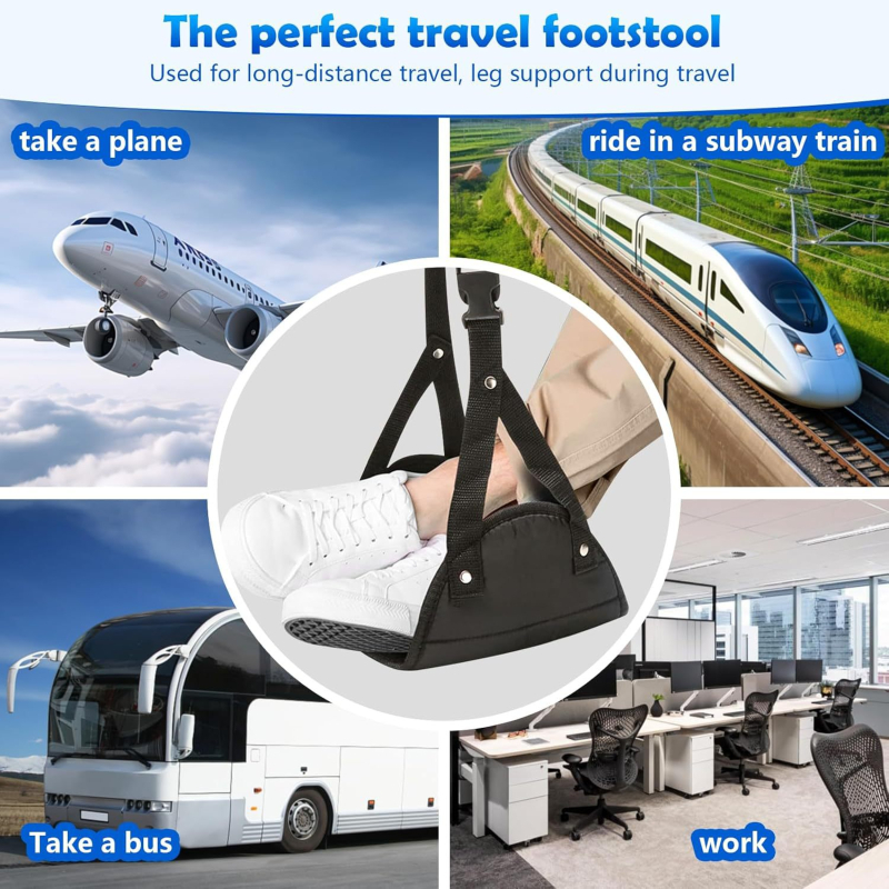 Преносим хамак за крака за пътуване, минималистичен дизайн, материал Oxford плат, не е внесен