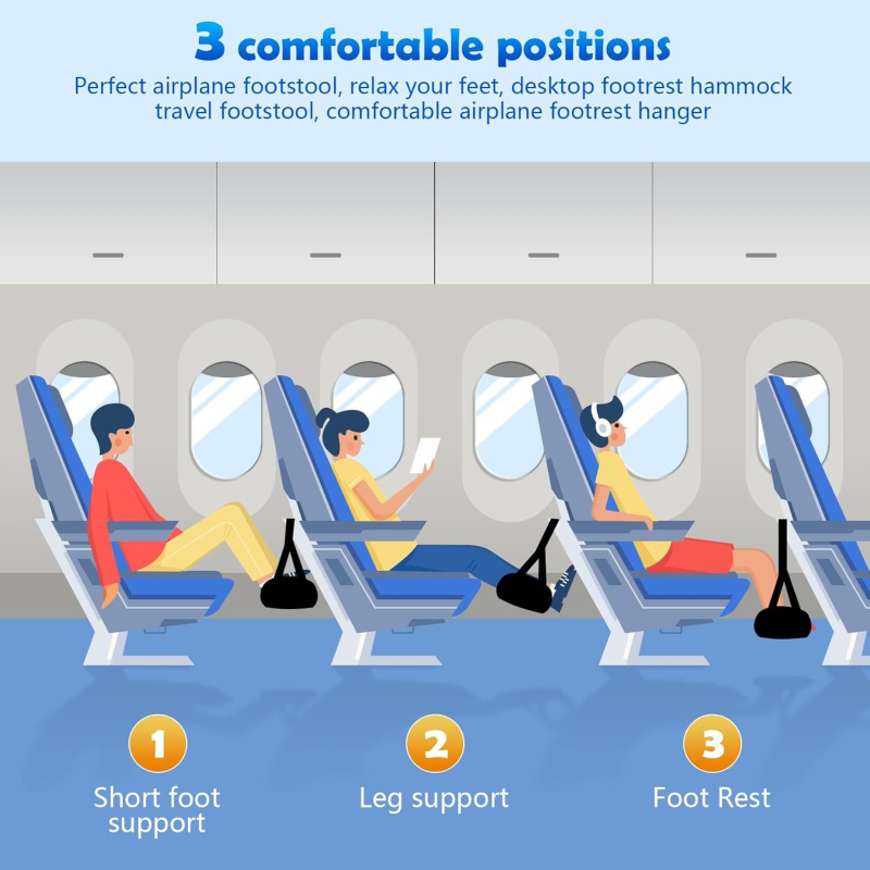 Преносим хамак за крака за пътуване, минималистичен дизайн, материал Oxford плат, не е внесен