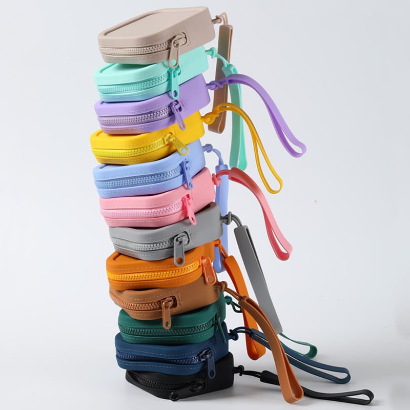 Zip maku monētām - Daudzfunkcionāla ABS uzglabāšanas soma ar PU oderi, ultra viegla, unisex, pilsētas minimālisma stils