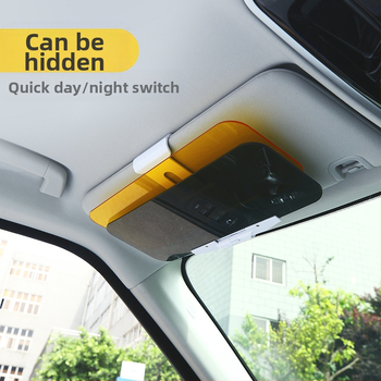 Πολωμένα γυαλιά ήλίου προσκέφαλου αυτοκινήτου, διπλής χρήσης ημέρα-νύχτα, ενσωματωμένη εγκατάσταση, PVC υλικό, καθολική εφαρμογή