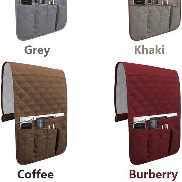 Pakabinamas laikymo krepšys sofai atlošui ir naktiniam staliukui — poliesteris, modelis OCMoy7, daugiafunkcinis organizatorius