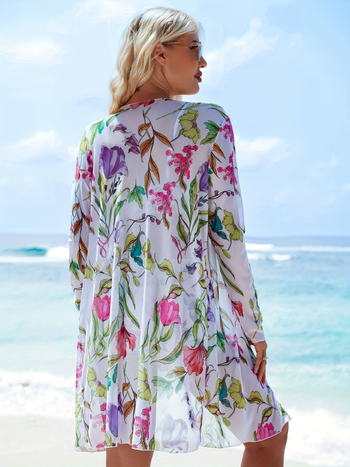 Trys dalių moterų maudymosi kostiumėlis su spauda, poliesterio-spandekso mišinys (82%/18%), greitas džiovinimas, krūtinės pagalvėlės