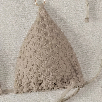 Moteriški dviejų dalių vieno peties bikini, siauras siluetas, poliesteris, su krūtinės pagalvėlėmis