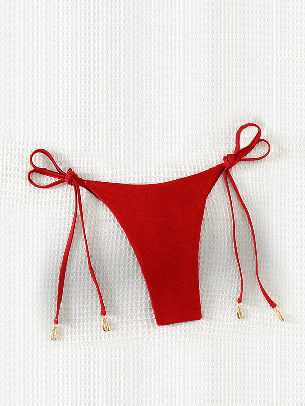 Dviviečio bikini su kaklo surišimu, krūties užpildas, nailono audinys, tinkamas plaukimo