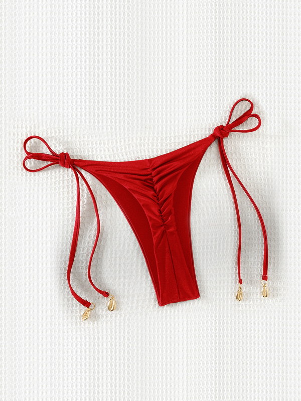 Dviviečio bikini su kaklo surišimu, krūties užpildas, nailono audinys, tinkamas plaukimo