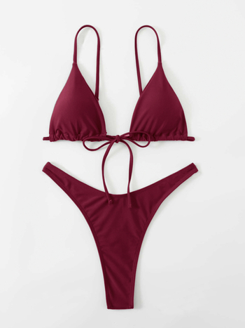 Trijų kampų viršutinis bikini komplektas, be nugaros, greitai džiūnantis, aukšta elastingumas, krūties pagalvėlė, 80/20 nailonas-poliesteris