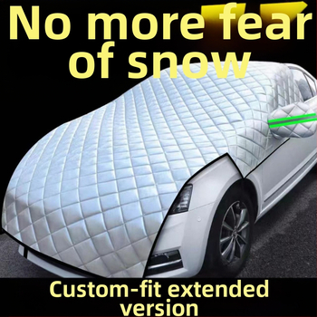 Chiweng полупокривало за предното стъкло на автомобила, алуминиев филм, зимна защита срещу замръзване