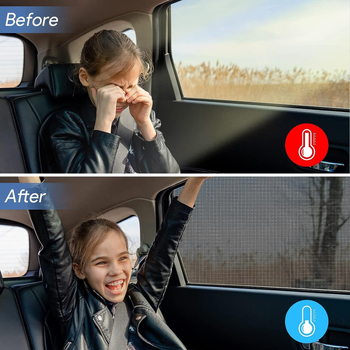 Κάλυμμα παραθύρου αυτοκινήτου κατά των κουνουπιών – αναπνεύσιμο πολυεστερικό δίχτυ, κάλυμμα παραθύρου, προσαρμογή