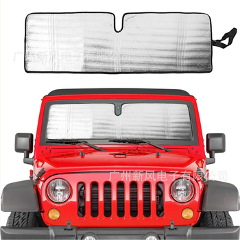 Κάλυμμα ήλιου αυτοκινήτου για Wrangler με μόνωση από αλουμινόφυλλο — μοντέλο NW-JP-064; αδιάβροχο; διάρκεια ζωής 1 έτος; συμβατό με Wrangler