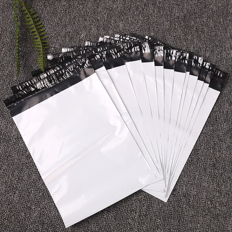 HDPE ekspressiuntinių maišelis su logotipu, užsandaravimo ilgis 4 cm, be savarankiško užsandaravimo, skirtas saugojimui