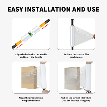 PE ръчен опаковъчен филм, LDPE, самозалепващ разтягащ филм, обработка по поръчка, марка Dai dai tong