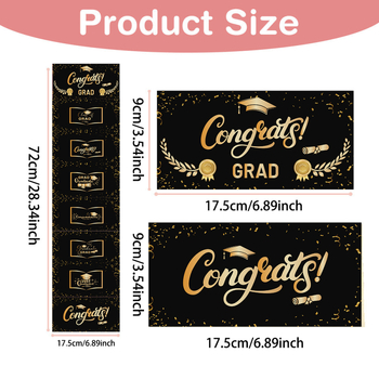 Σετ διπλωμένων καρτών ευχών για διακόσμηση χώρου — 6 κάρτες για αποφοίτηση και γιορτή συνταξιοδότησης