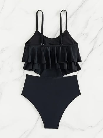 Ženski dvodijelni bikini za plivanje, otvorenih leđa, seksi stil, visoka elastičnost; jastučići za grudi; bez metalne potpore; materijal poliester 82%, podstava spandex 18%, težina 200 g/m²; pogodno za plivanje i vodene sportove