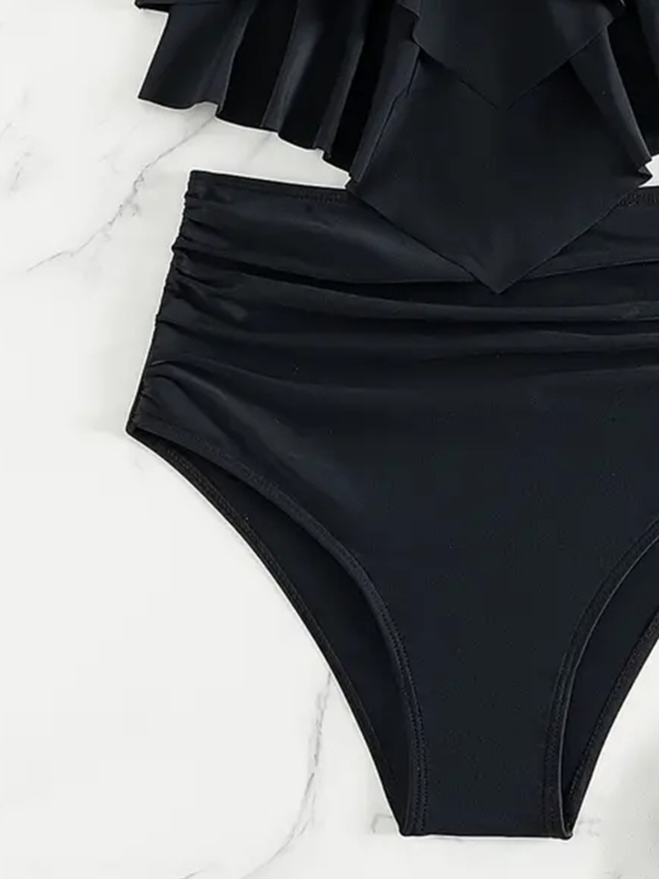 Ženski dvodijelni bikini za plivanje, otvorenih leđa, seksi stil, visoka elastičnost; jastučići za grudi; bez metalne potpore; materijal poliester 82%, podstava spandex 18%, težina 200 g/m²; pogodno za plivanje i vodene sportove