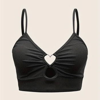 Női háromszög bikini, ujjatlan, hátsó része nyitott, egyszínű; melltartó párnázott, acélos tartó nélkül; poliészter anyag 81%, bélés 19%