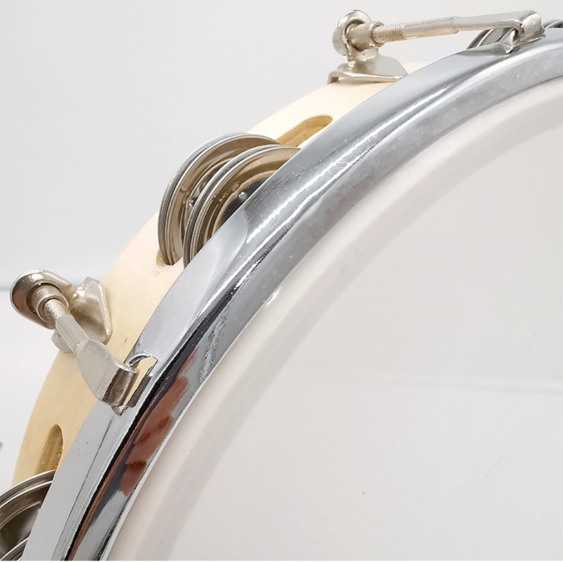 Tamburín s dvojradovými zvonkami, drevené telo, Back Wave Instrumental Music – príslušenstvo