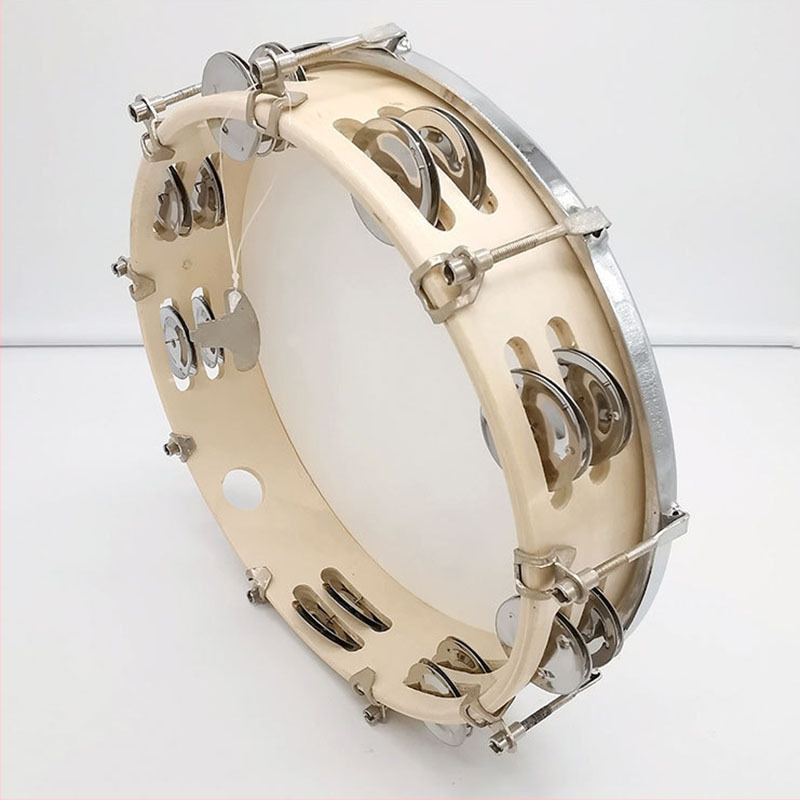 Tamburín s dvojradovými zvonkami, drevené telo, Back Wave Instrumental Music – príslušenstvo