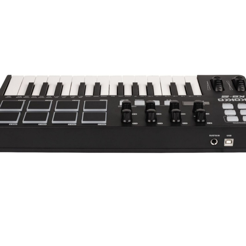 KOKKO KB-25 MIDI клавиатурен контролер, 25 клавиши, преносим пластмасов дизайн