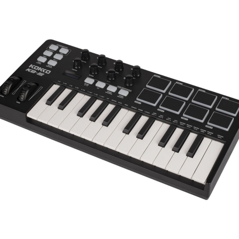 KOKKO KB-25 MIDI клавиатурен контролер, 25 клавиши, преносим пластмасов дизайн