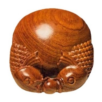 Ξύλινο όργανο κρουστών για ναό σε σχήμα ψαριού - από σανδαλόξυλο, χαραγμένο, προσαρμοζόμενο θρησκευτικό δώρο βουδισμού