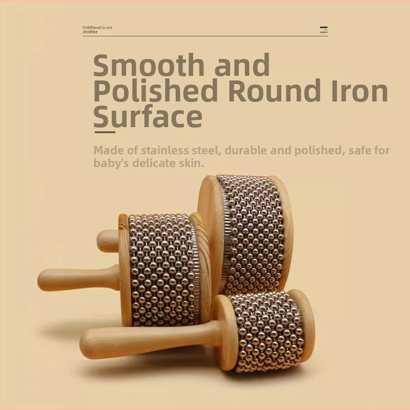 Дървена орфова образователна ударна Кабаса – музикално обучително ударно устройство, марка Orff World, подходящо за възраст 15–35 г.