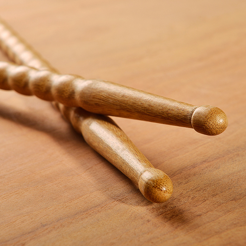 Supug bambusa bungas nūjiņas — ķirbja formas, neslīdošas, pāris, kartona iepakojums