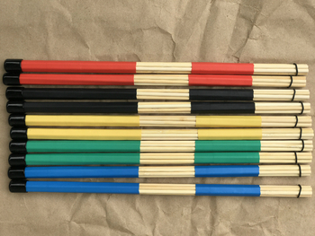 Επαγγελματική βούρτσα τύμπανου από ξύλο με μπαμπού – ζεύγος τζαζ βούρτσες για τύμπανα, 19 συστάδες