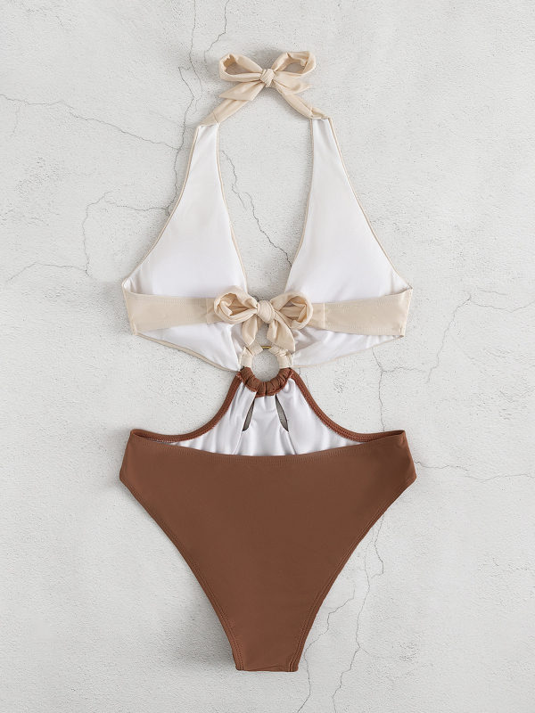 Moterų viengubis plaukimo kostiumas, be rankovių, seksnus dizainas, su krūties pagalvėlėmis, nailonas 80% / elastanas 20%, pamušalas poliesteris 100%