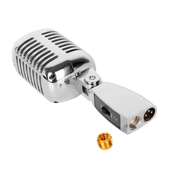 GM-55 δυναμικό μικρόφωνο XLR για σκηνή και ζωντανές εμφανίσεις, απόκριση συχνοτήτων 20 Hz–20 kHz, SNR ≥95 dB, έξοδος XLR, κατάλληλο για σκηνή, KTV και συνεντεύξεις