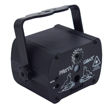 Мини лазерна светлина YF-R60 – LED + лазер, 5V, за KTV зали, рождени дни и семейни партита