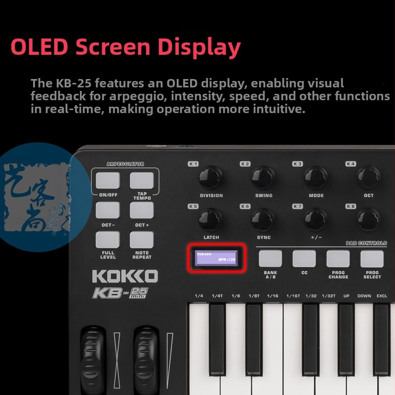KOKKO KB-25 MIDI tipkovnica – profesionalni model, plastično kućište, pojedinačno pakirano