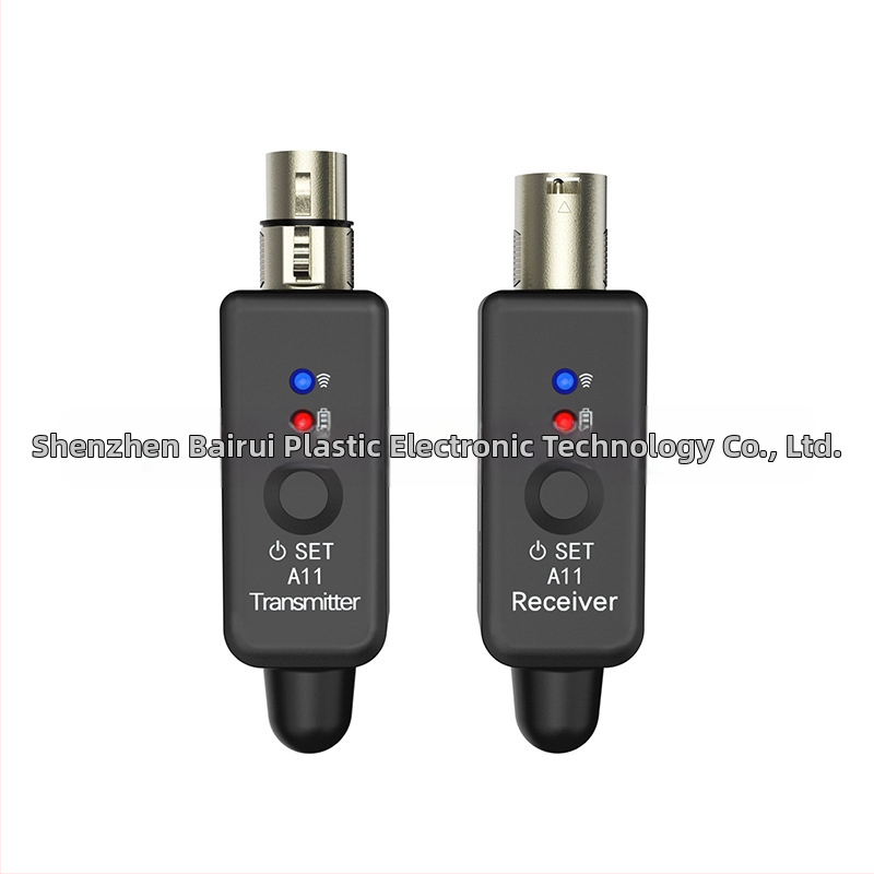 Безжична микрофонна система с вграден микрофон, 2.4 GHz, модел A11, вградена батерия 300–500 mAh, живот на батерията 3–6 ч.