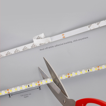 Ταινία LED 2835, 12V DC, 120 LED, Αδιάβροχη, Ρυθμιζόμενη ένταση φωτισμού