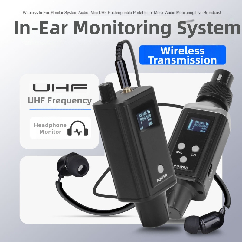 DS100 Ασύρματο Σύστημα Ακουστικού Μονιτορ για Σκηνές Παραστάσεις - Ενσωματωμένη μπαταρία 1000-1200 mAh, αυτονομία 3-6 h, SNR ≥95 dB, Συμβατό με Lavalier/Live-Broadcast/KTV μικρόφωνα