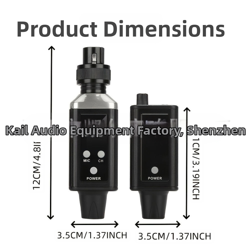 DS100 Безжична система за ушен мониторинг за сценични изпълнения - вградена батерия 1000-1200 mAh, живот на батерията 3-6 ч, SNR ≥95 dB, съвместима с Lavalier/Live Broadcast/KTV микрофони