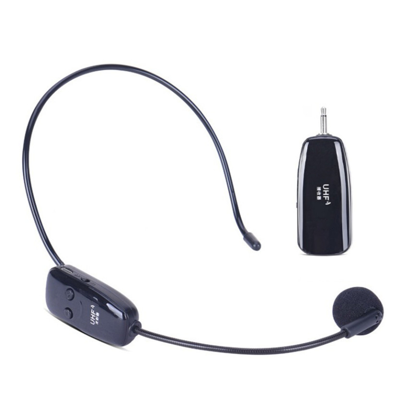 XYD02 UHF belaidis ausų headset mikrofonas su superkardioidine jautimo charakteristika, įmontuota 300–500 mAh baterija, veikimo laikas 3–6 valandos