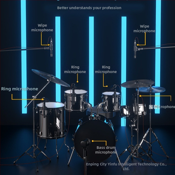 Σετ μικροφώνων για ντράμς επί σκηνής, πυκνωτικά, καρδιοειδή, κατάλληλα για μουσικά όργανα και ζωντανές εμφανίσεις, μοντέλο 4.7, με δυνατότητα ασύρματης σύνδεσης