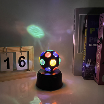 LED сценично осветление за деца – Disco нощна светлина, модел 6016, пластмасов абажур, превключвател toggle, модерен стил, ROHS, 4.5V