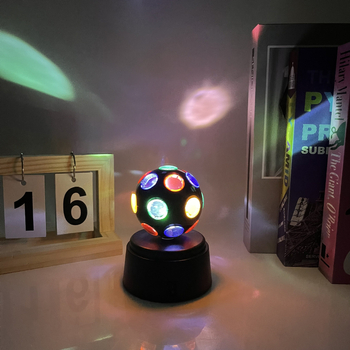 LED сценично осветление за деца – Disco нощна светлина, модел 6016, пластмасов абажур, превключвател toggle, модерен стил, ROHS, 4.5V
