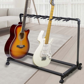 Houlang Μουσικά Όργανα Πολυκεφαλικός Σταθερός Ράφι για Κιθάρα και Μπάσο, 3/5/7 Κεφαλές, Για Στούντιο και Πρόβες