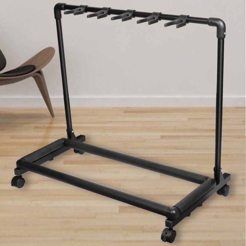 Houlang Μουσικά Όργανα Πολυκεφαλικός Σταθερός Ράφι για Κιθάρα και Μπάσο, 3/5/7 Κεφαλές, Για Στούντιο και Πρόβες