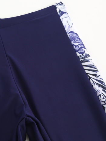 Capri μαγιό σορτς με blade-print patchwork και υψηλή ελαστικότητα; ύφασμα πολυεστέρα, 82% πολυεστέρα; στυλ: briefs