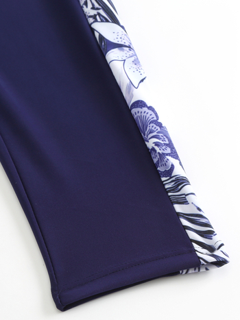 Capri μαγιό σορτς με blade-print patchwork και υψηλή ελαστικότητα; ύφασμα πολυεστέρα, 82% πολυεστέρα; στυλ: briefs