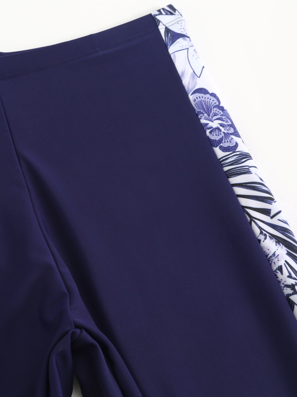 Capri μαγιό σορτς με blade-print patchwork και υψηλή ελαστικότητα; ύφασμα πολυεστέρα, 82% πολυεστέρα; στυλ: briefs