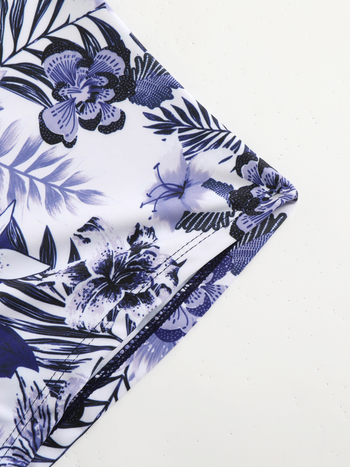Κάτω μέρος tankini με κορδόνι, ρετρό φλοράλ εκτύπωση, σετ δύο τεμαχίων | Πολυεστέρας, 82% πολυεστέρας, προέλευση Xingcheng