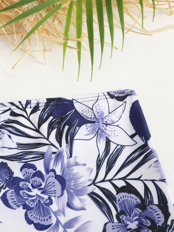 Κάτω μέρος tankini με κορδόνι, ρετρό φλοράλ εκτύπωση, σετ δύο τεμαχίων | Πολυεστέρας, 82% πολυεστέρας, προέλευση Xingcheng