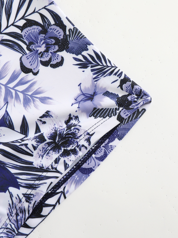 Κάτω μέρος tankini με κορδόνι, ρετρό φλοράλ εκτύπωση, σετ δύο τεμαχίων | Πολυεστέρας, 82% πολυεστέρας, προέλευση Xingcheng