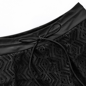 Γυναικείοι σλιπ θαλάσσης με διάτρητο σχέδιο, φαρδιά γραμμή, εφέ κάλυψης κοιλιάς, 82% πολυεστέρα, για κολύμβηση